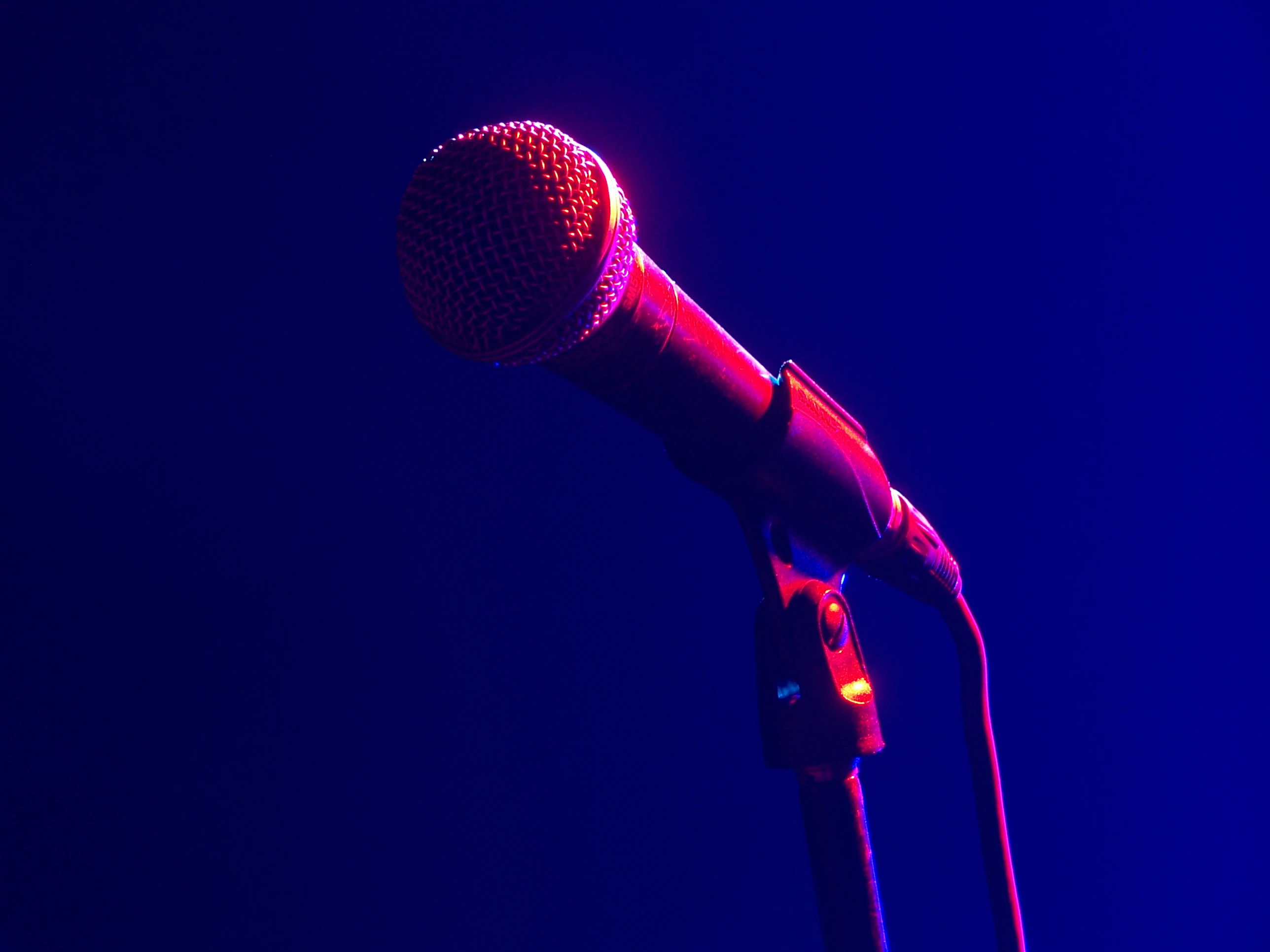 A real microphone photograph by Lestat (Jan Mehlich); illustrative, not a comedian portrait.