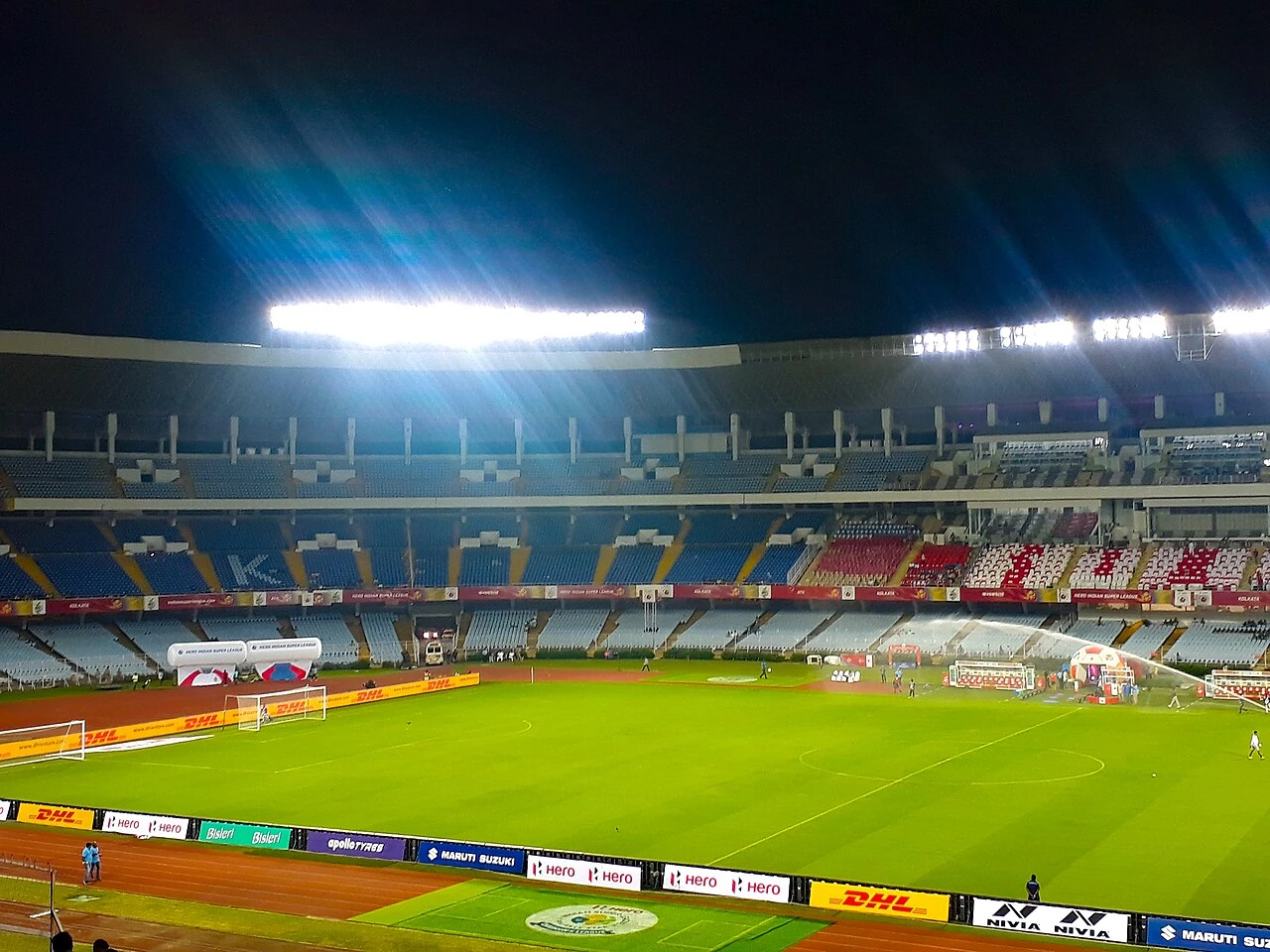 Real archive view of Vivekananda Yuba Bharati Krirangan stadium in Kolkata in 2020